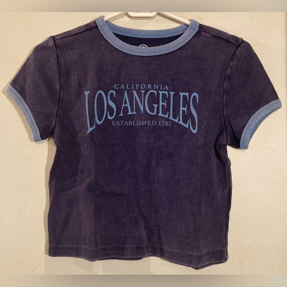 3/$10 Los Angeles CA Blue Tee Shirt